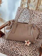 Sac cabas femme Alma taupe Mëya pour le travail et le bureau