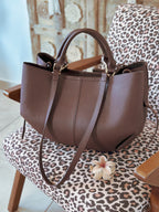 Grand sac de cours femme livia marron Mëya pour la rentrée