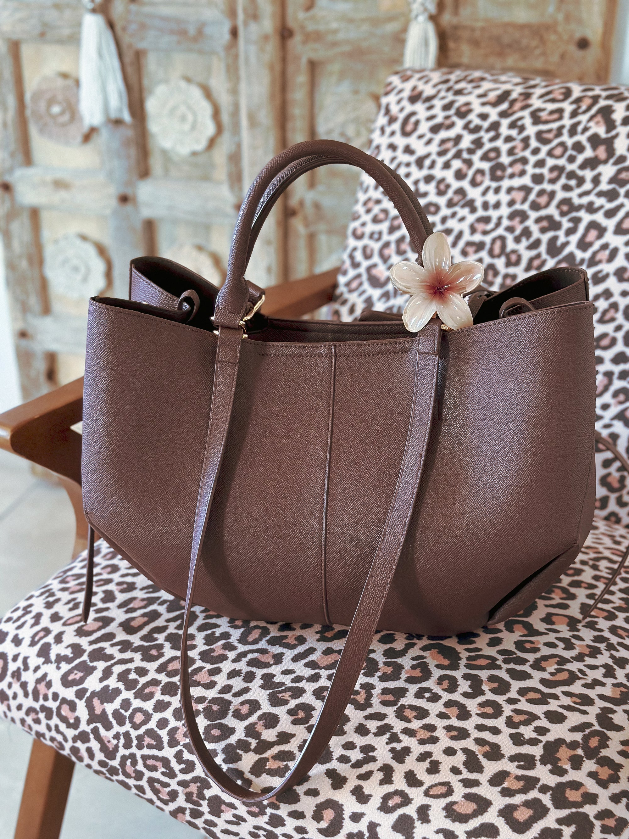 Grand sac de cours femme livia marron Mëya pour la rentrée
