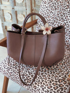 Grand sac de cours femme livia marron Mëya pour la rentrée