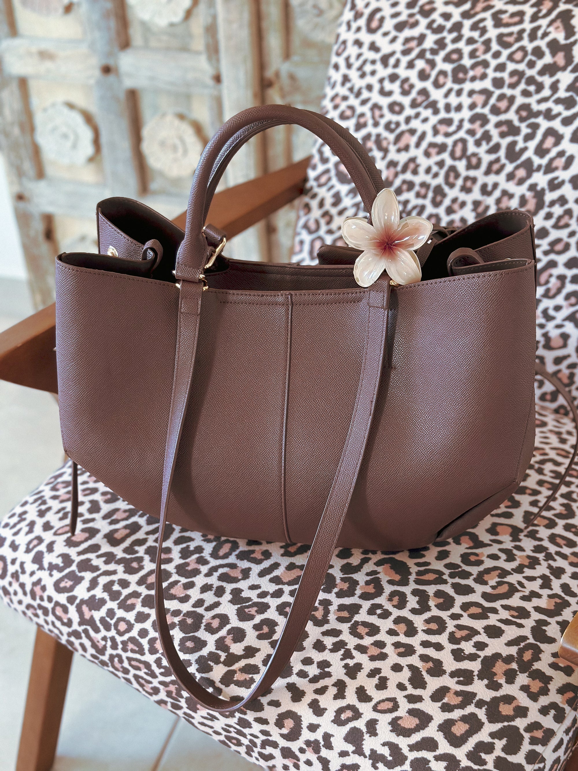 Grand sac de cours femme livia marron Mëya pour la rentrée