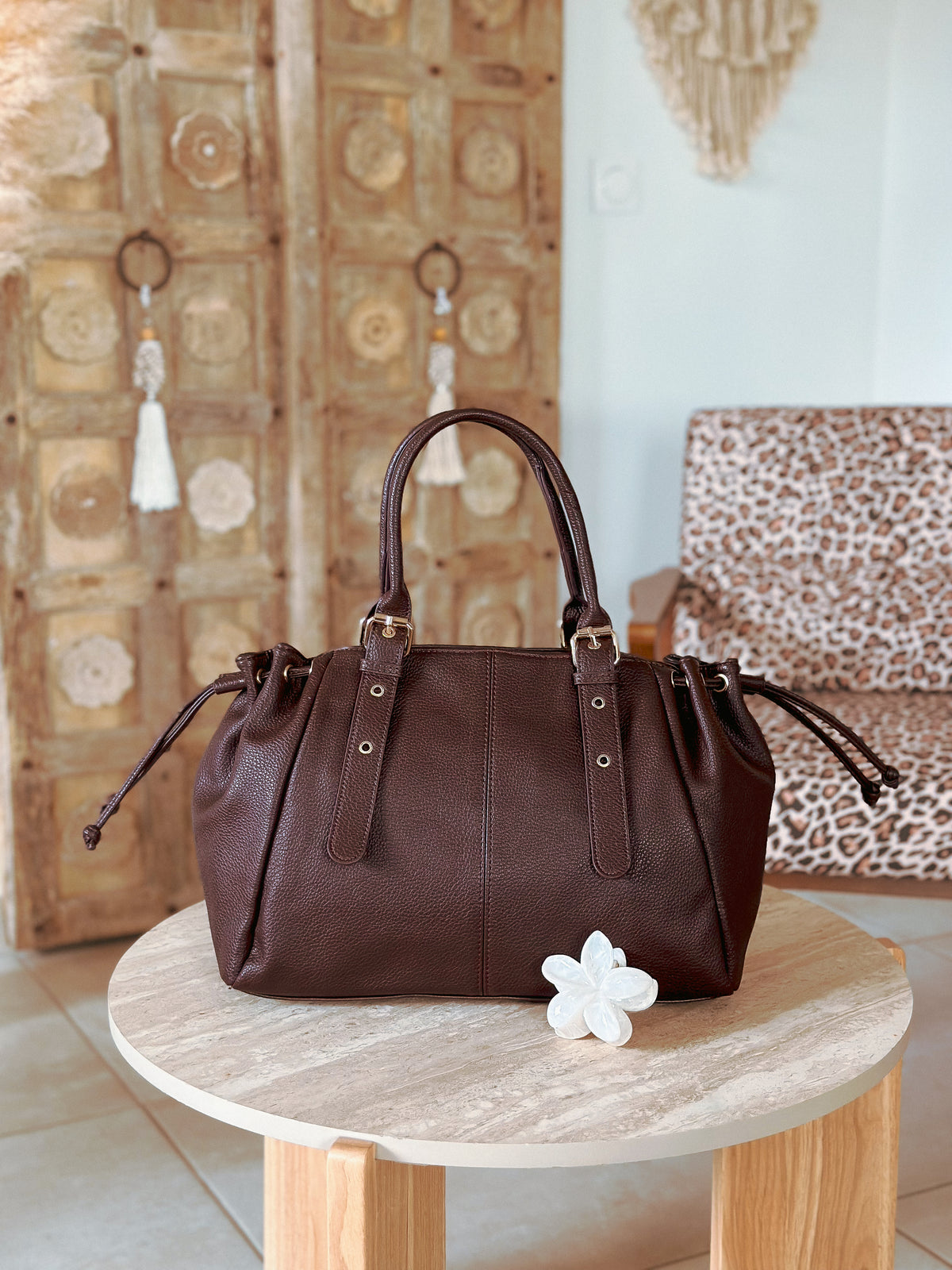 Sac cabas Léona - Marron