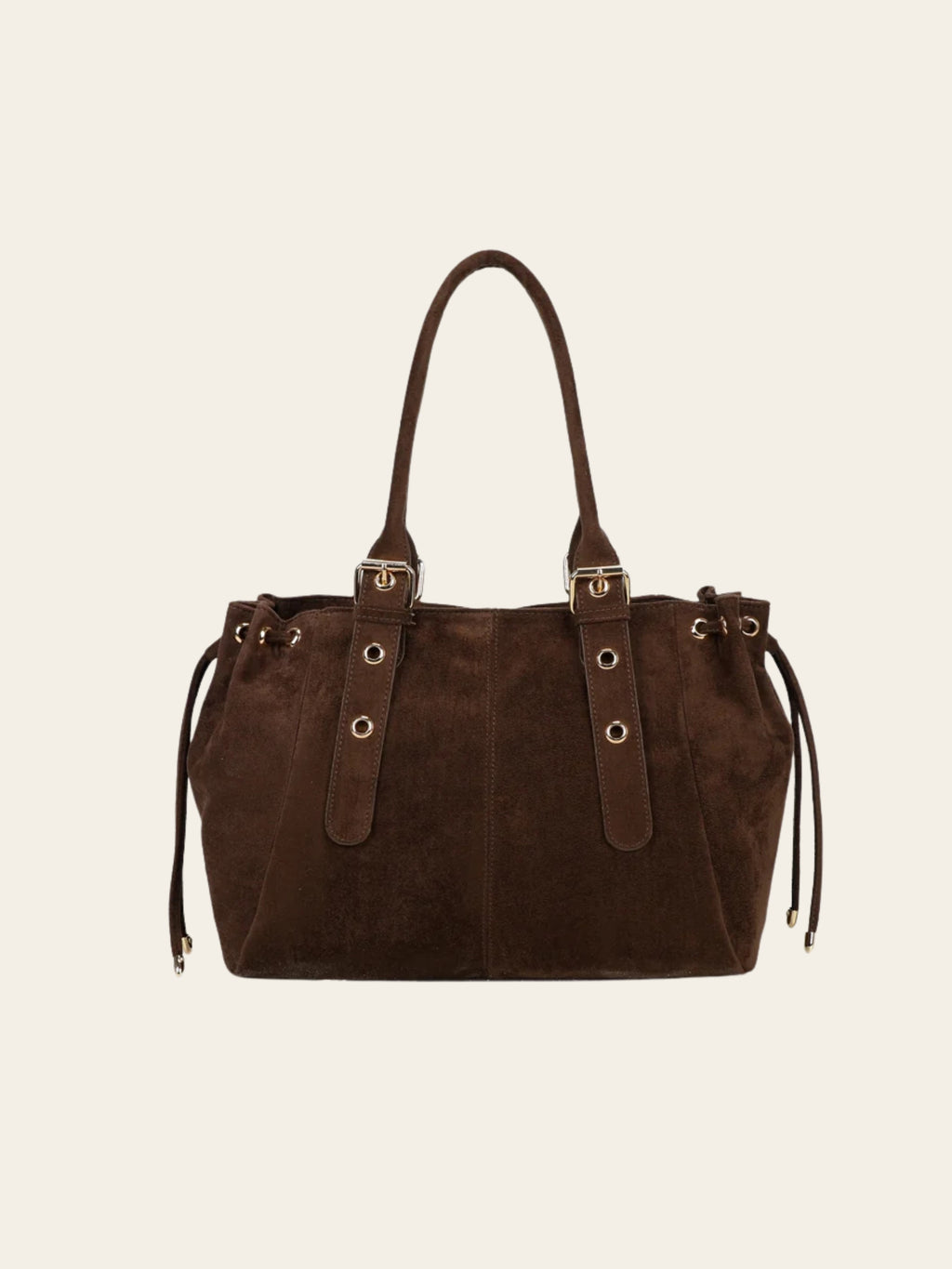 Sac Mariela - Grand cabas suédine marron