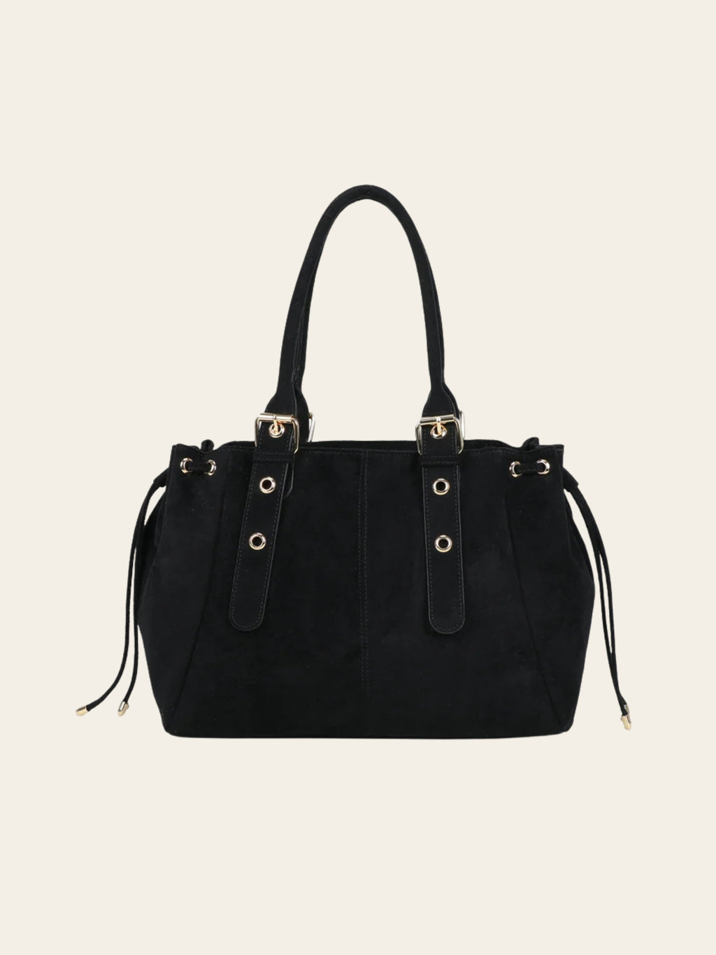 Sac Mariela - Grand cabas suédine noir