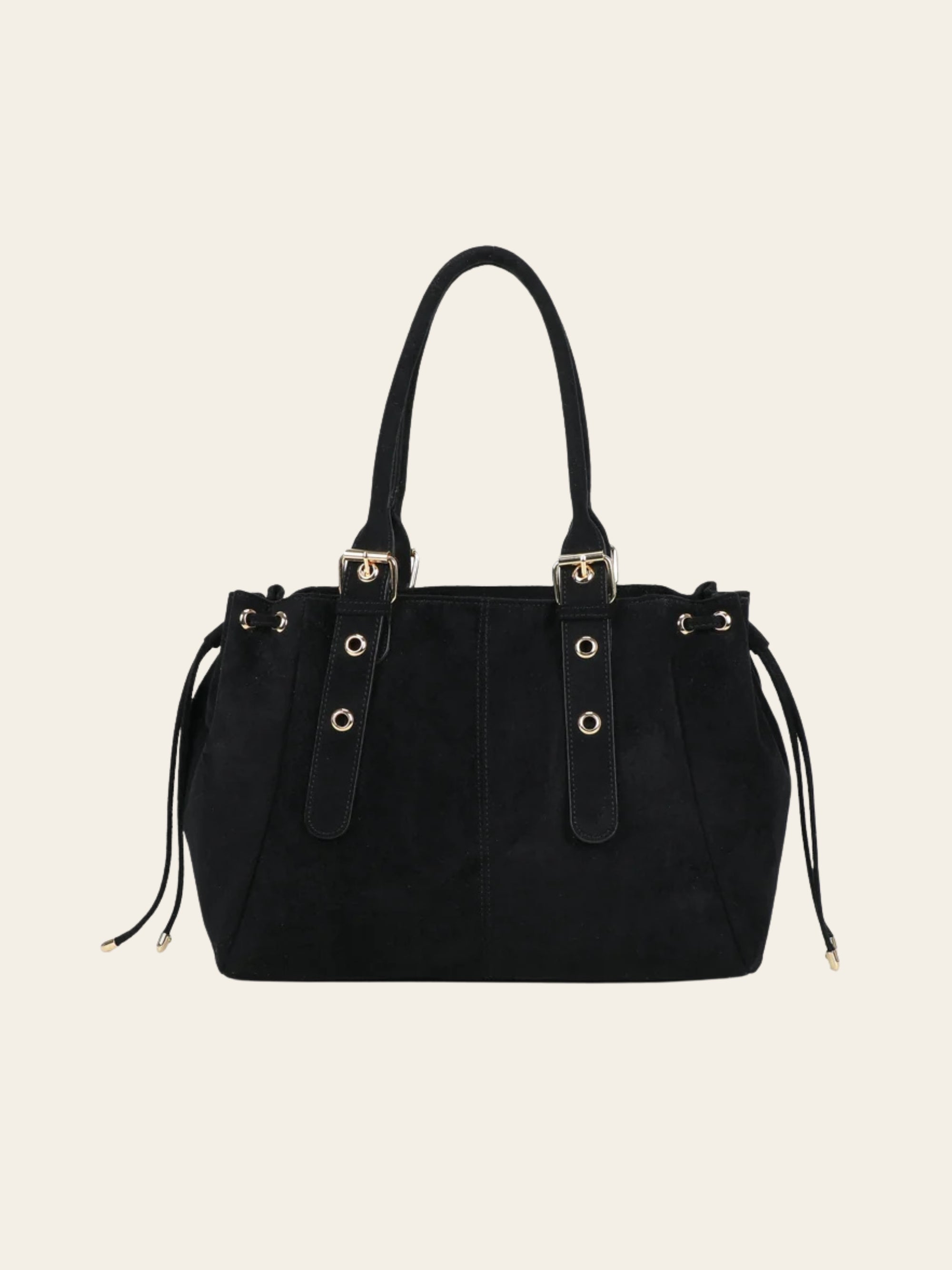 Sac Mariela - Grand cabas suédine noir