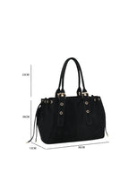Sac Mariela - Grand cabas suédine noir