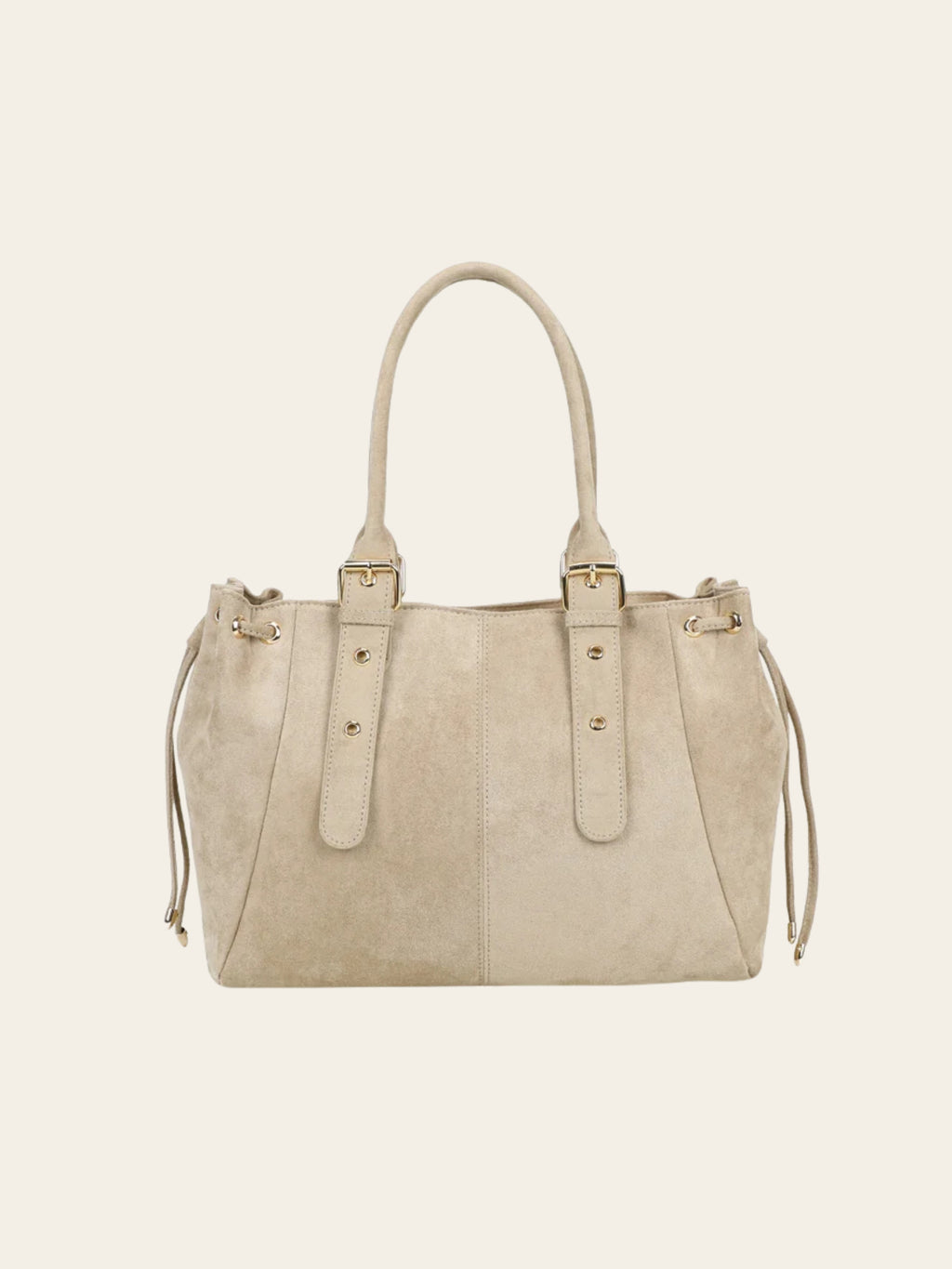 Sac Mariela - Grand cabas suédine taupe