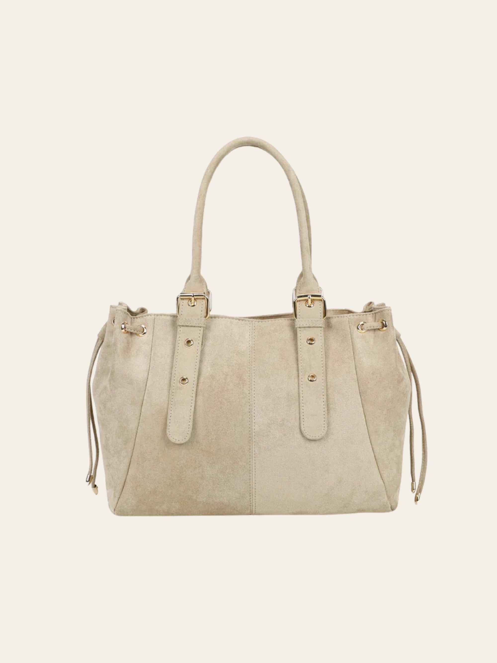 Sac Mariela - Grand cabas suédine taupe