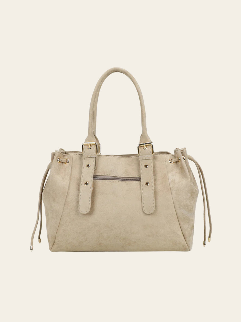 Sac Mariela - Grand cabas suédine taupe