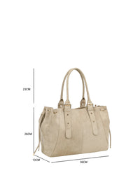 Sac Mariela - Grand cabas suédine taupe
