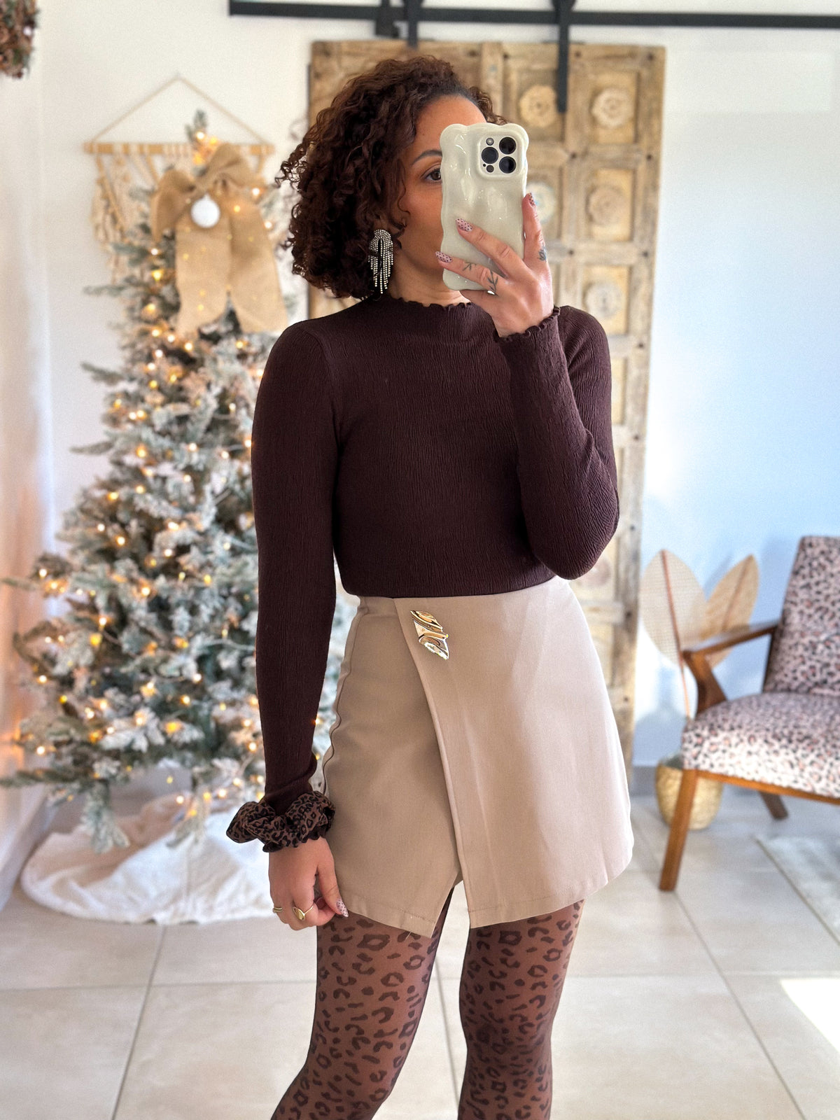 Isea Turtleneck - Smokey brown