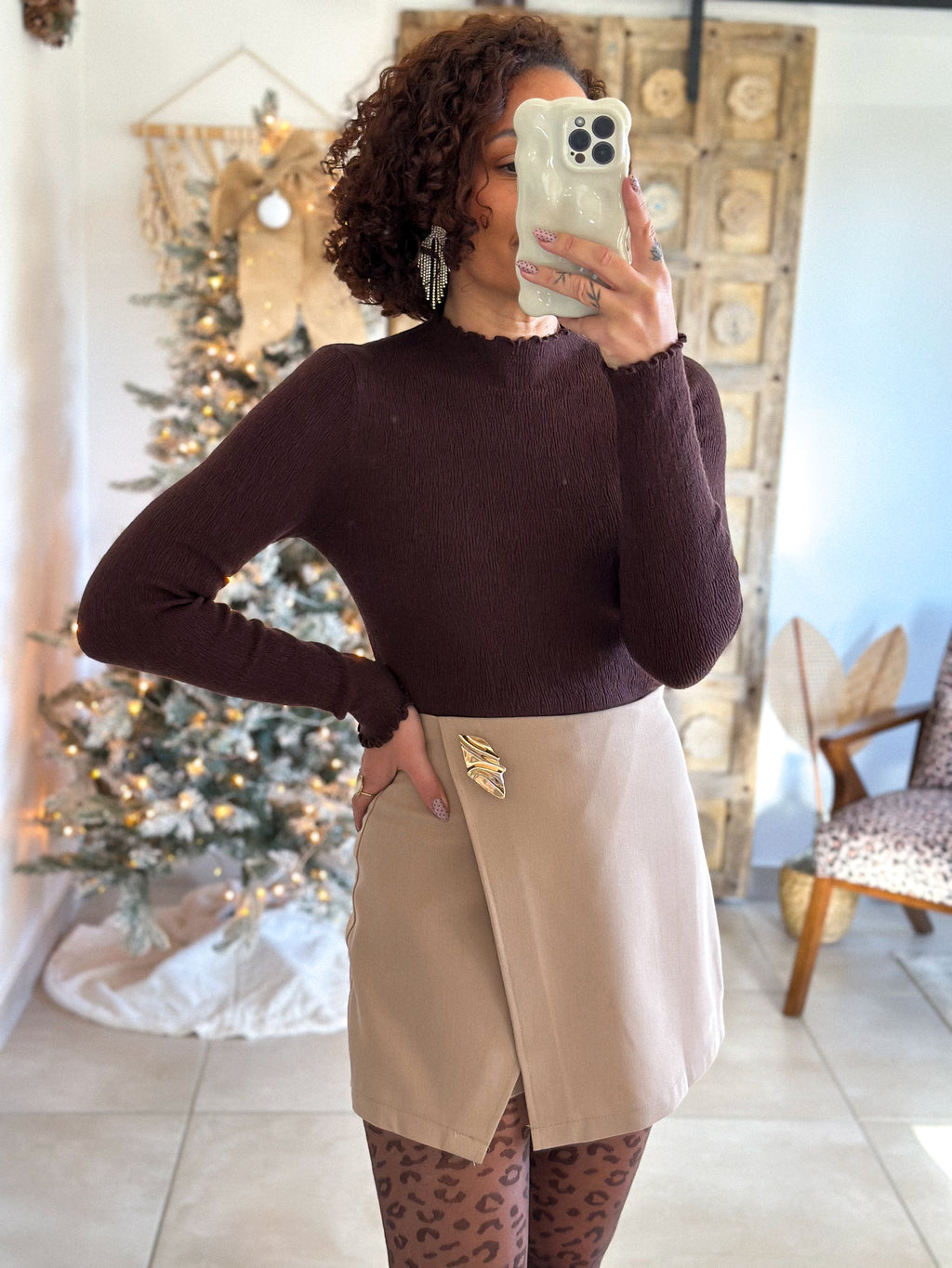 Sous-Pull Iséa - Smoké marron