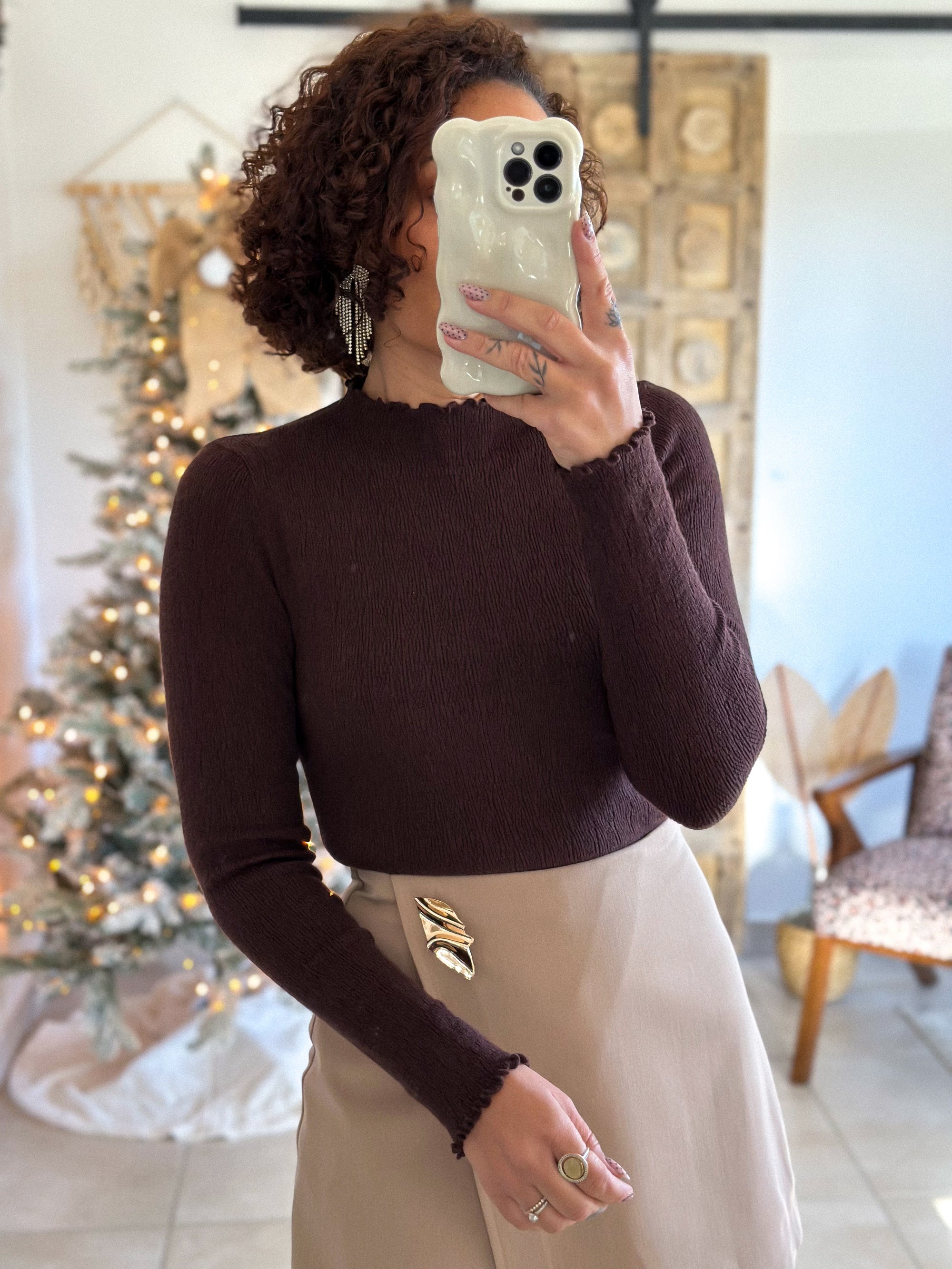 Sous-Pull Iséa - Smoké marron