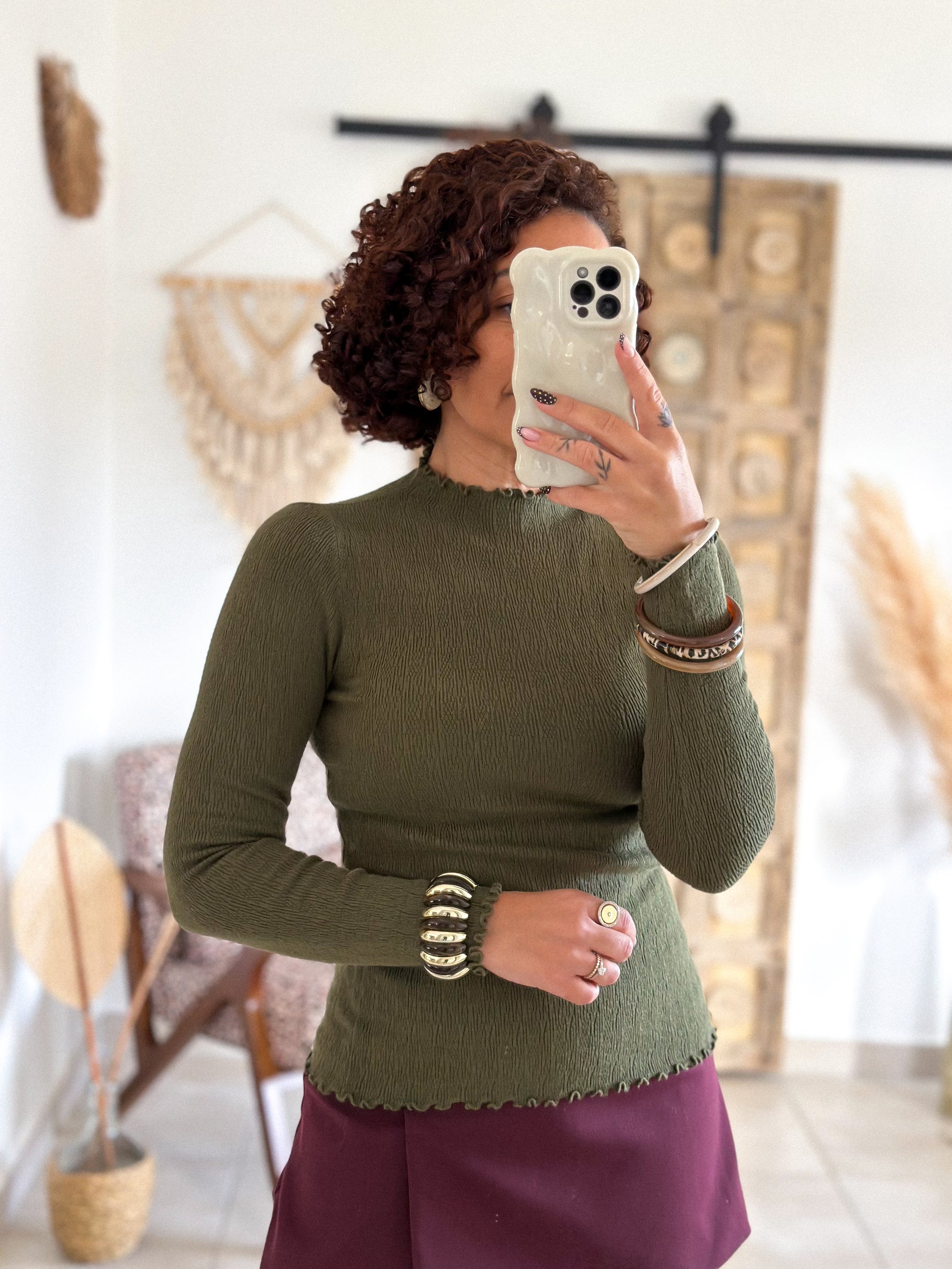 Sous-Pull Iséa - Smoké kaki