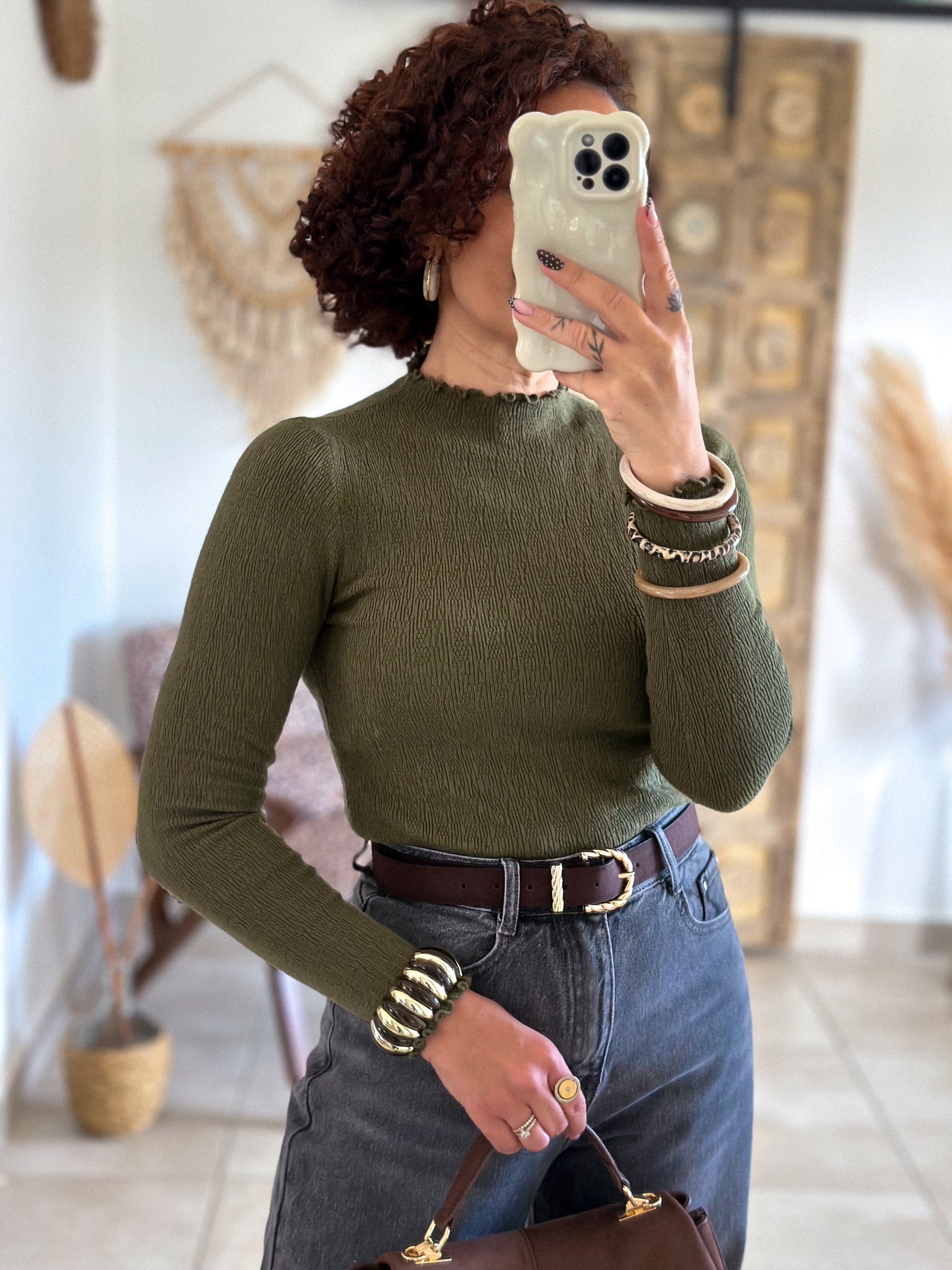 Sous-Pull Iséa - Smoké kaki