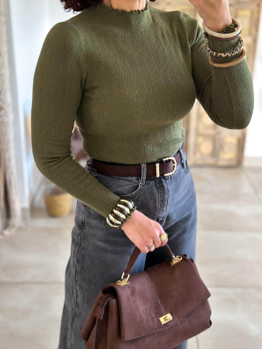 Sous-Pull Iséa - Smoké kaki