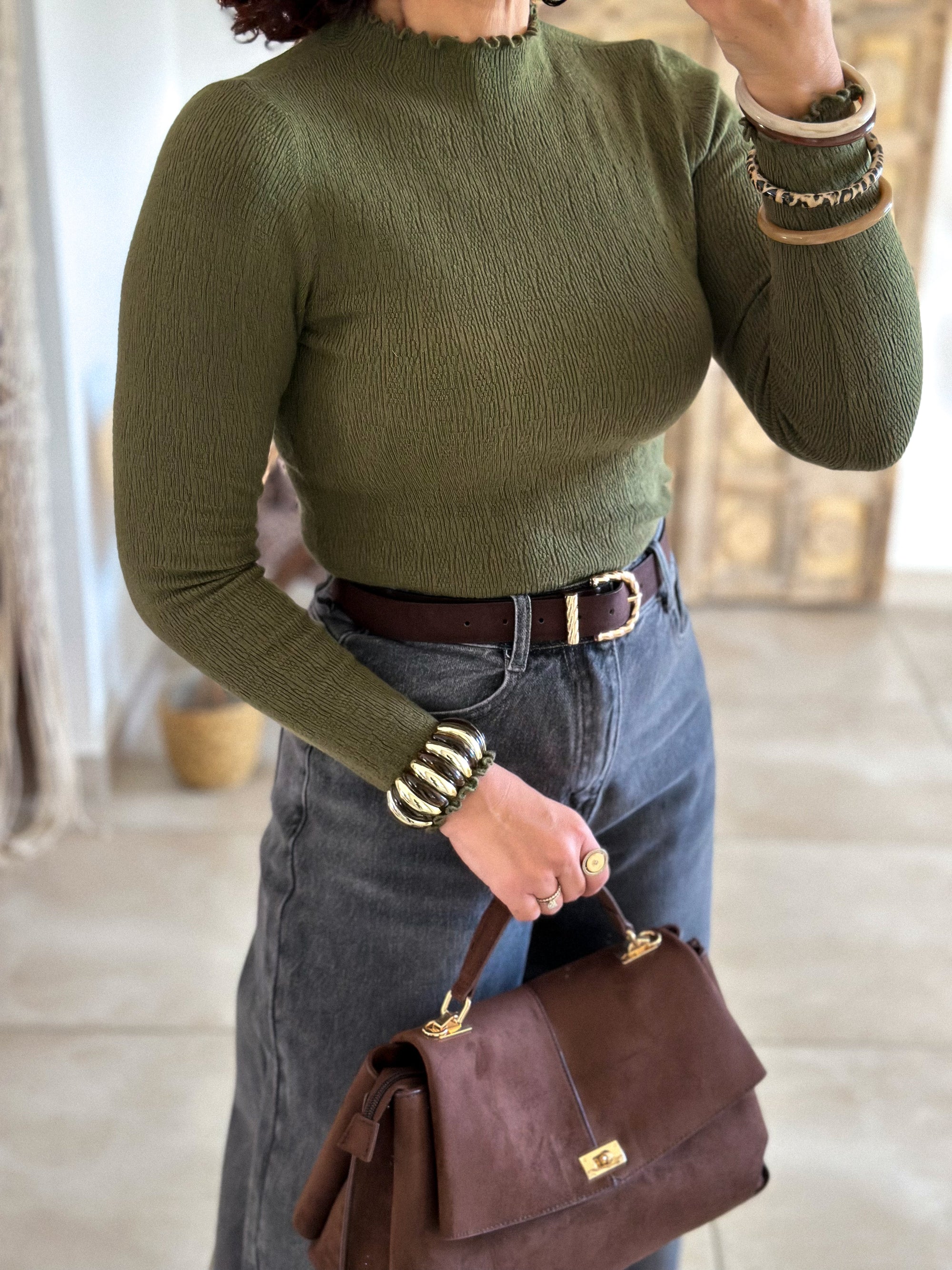 Sous-Pull Iséa - Smoké kaki