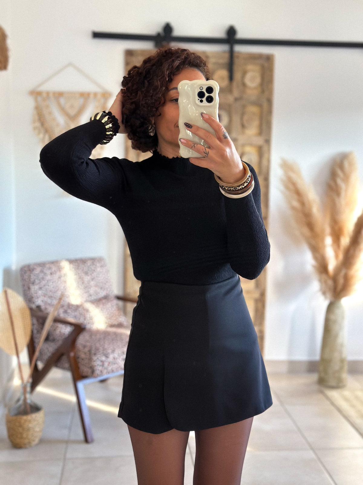 Isea Turtleneck - Smokey Black
