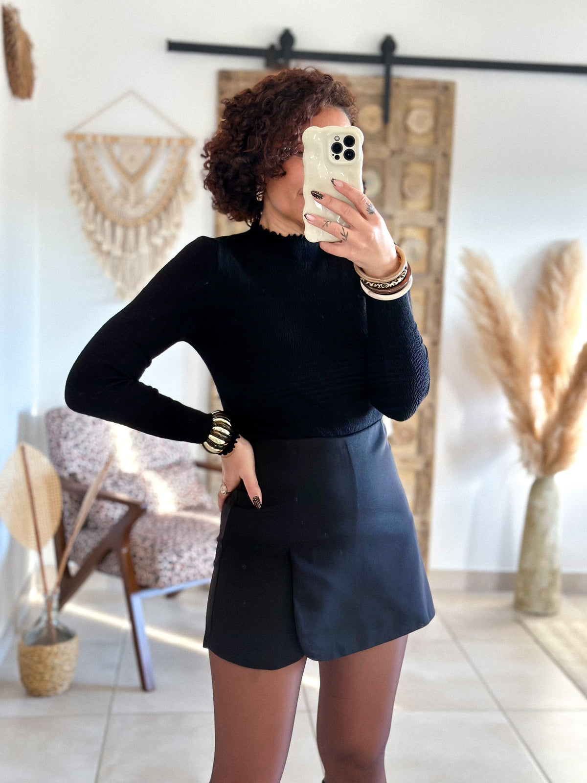 Isea Turtleneck - Smokey Black