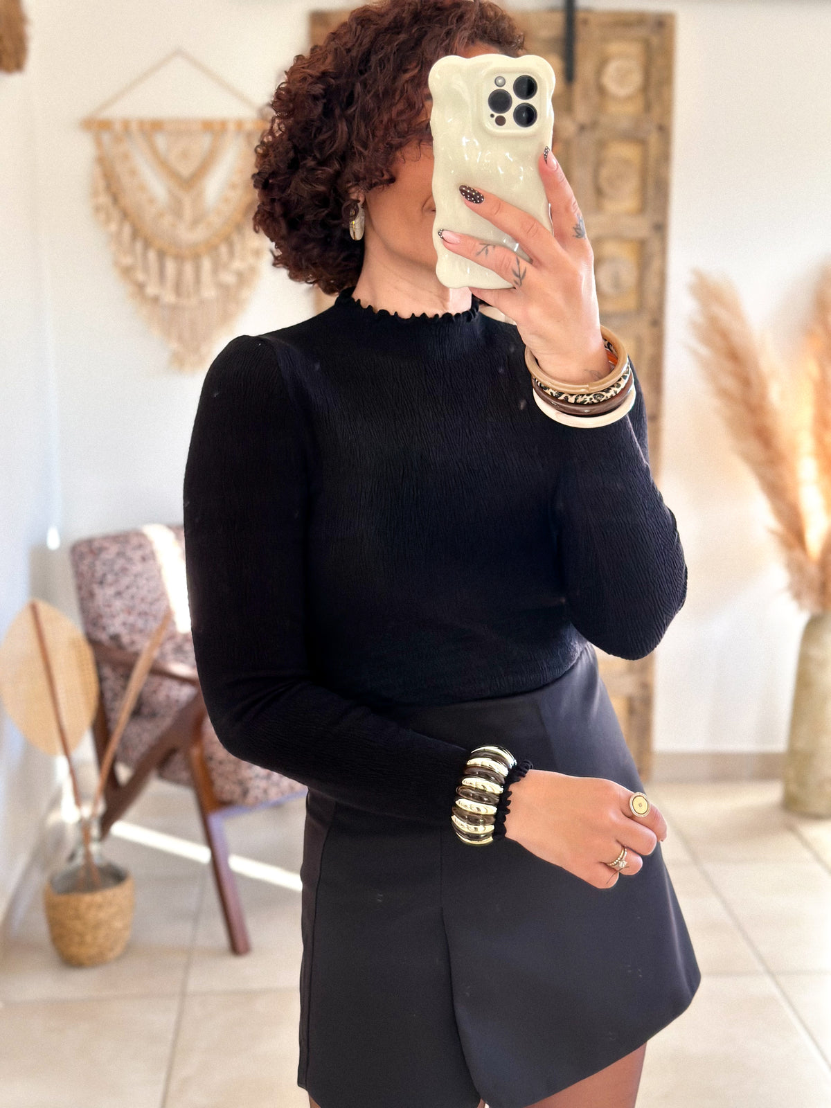 Isea Turtleneck - Smokey Black