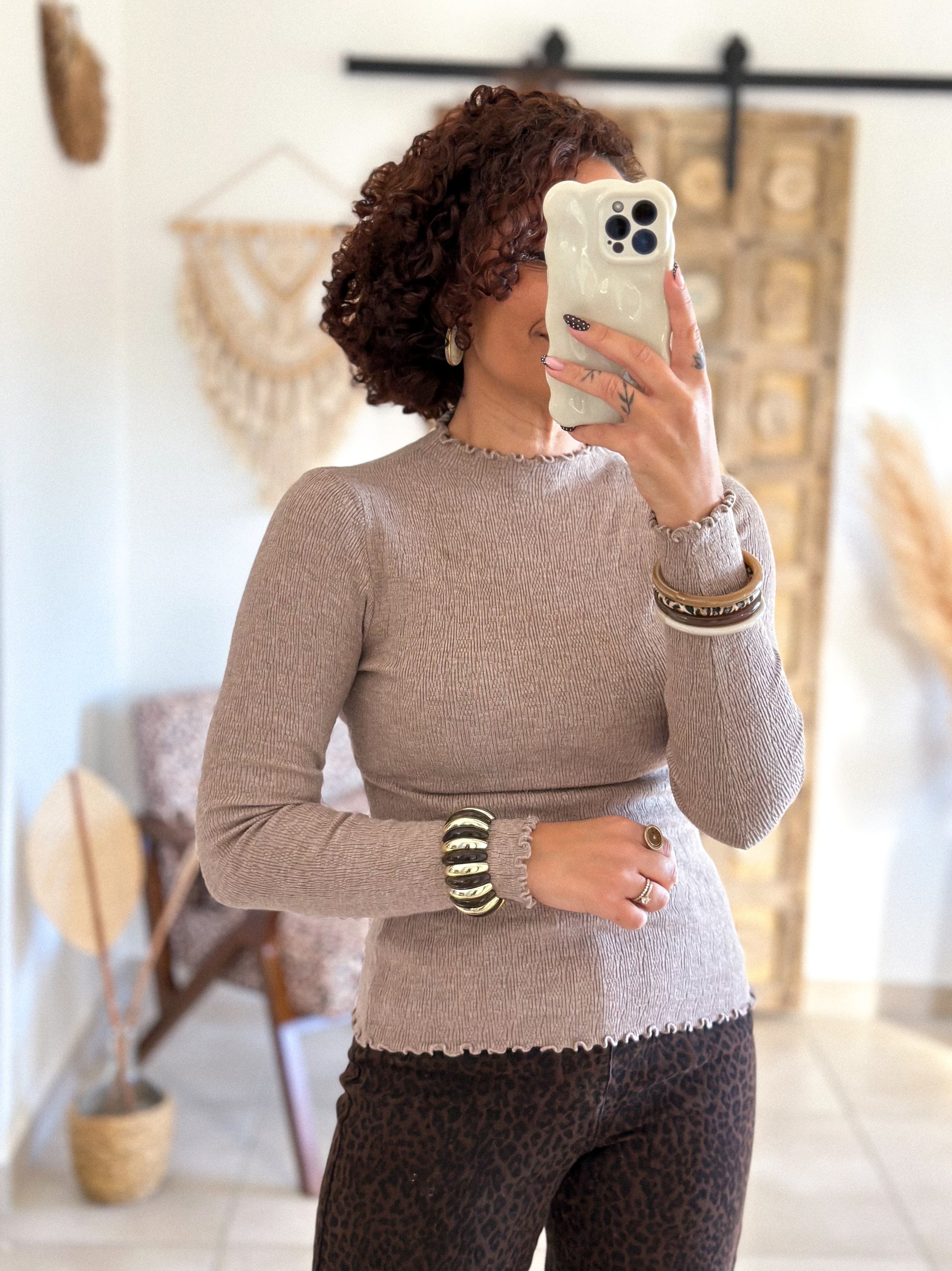 Sous-Pull Iséa - Smoké taupe