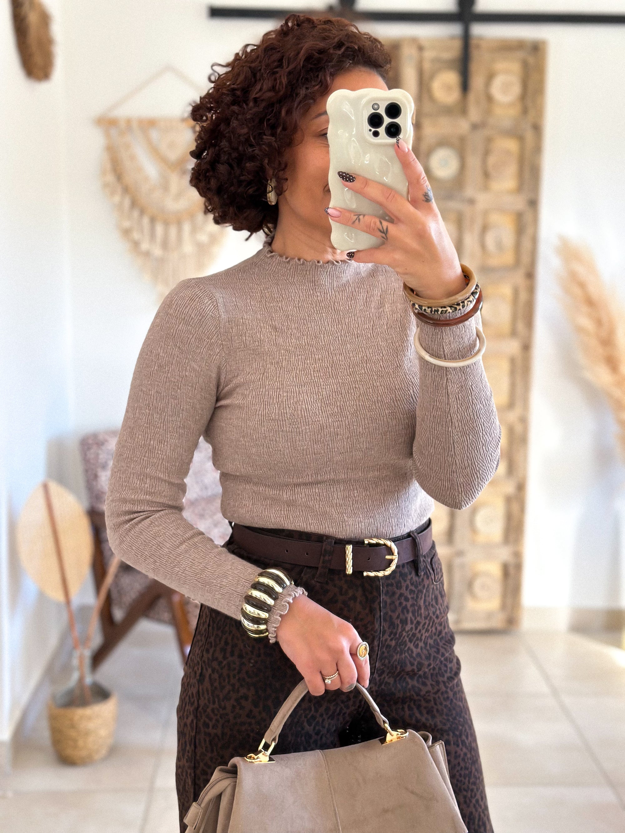 Sous-Pull Iséa - Smoké taupe