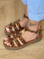 Sandales Gaïa - Spartiates léopard