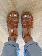 Sandales Gaïa - Spartiates Camel