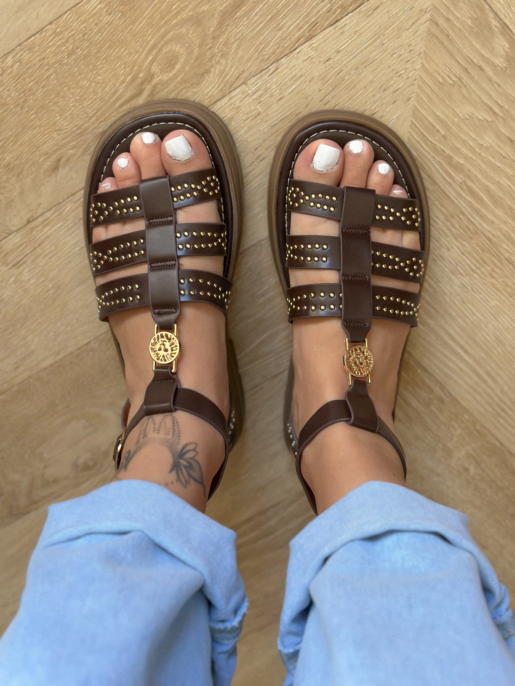 Sandales Gaïa - Spartiates Marron