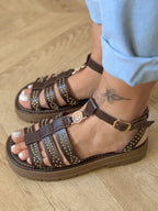 Sandales Gaïa - Spartiates Marron