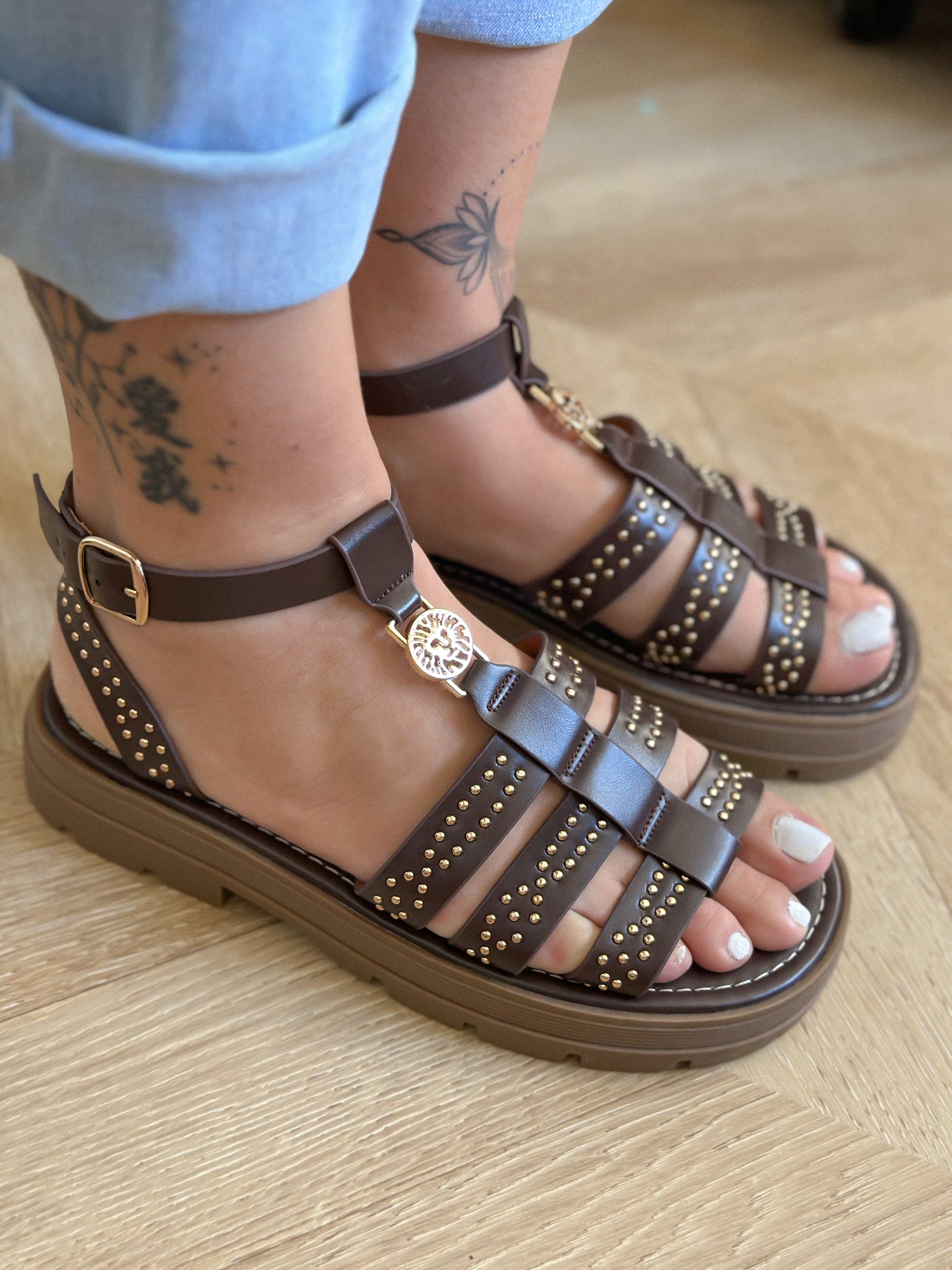 Sandales Gaïa - Spartiates Marron