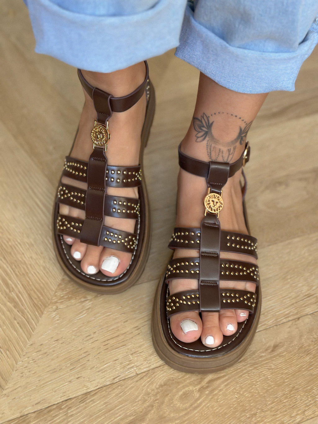 Sandales Gaïa - Spartiates Marron