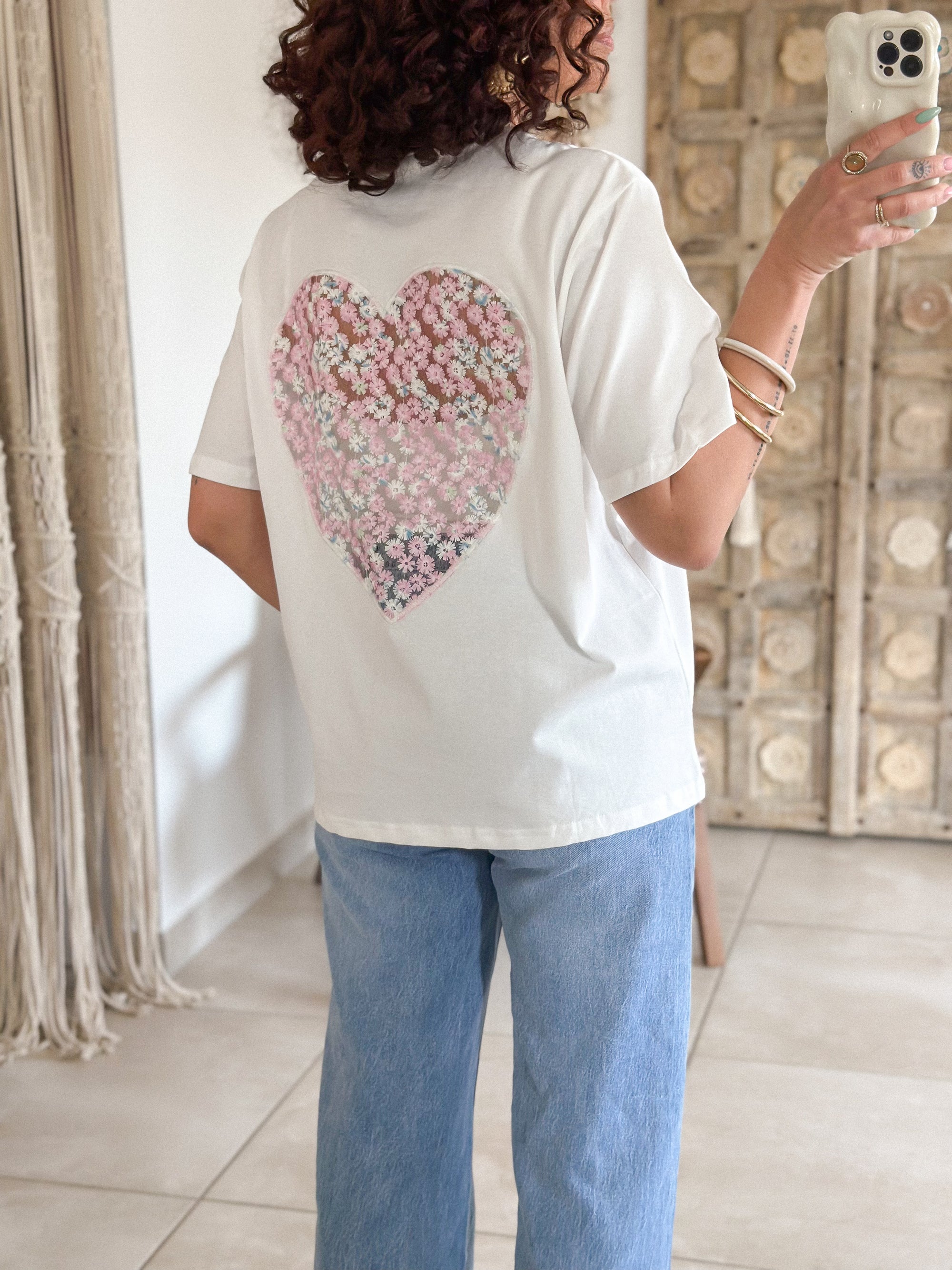 T-shirt Spring - Imprimé coeur