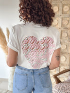 T-shirt Spring - Imprimé coeur