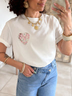 T-shirt Spring - Imprimé coeur