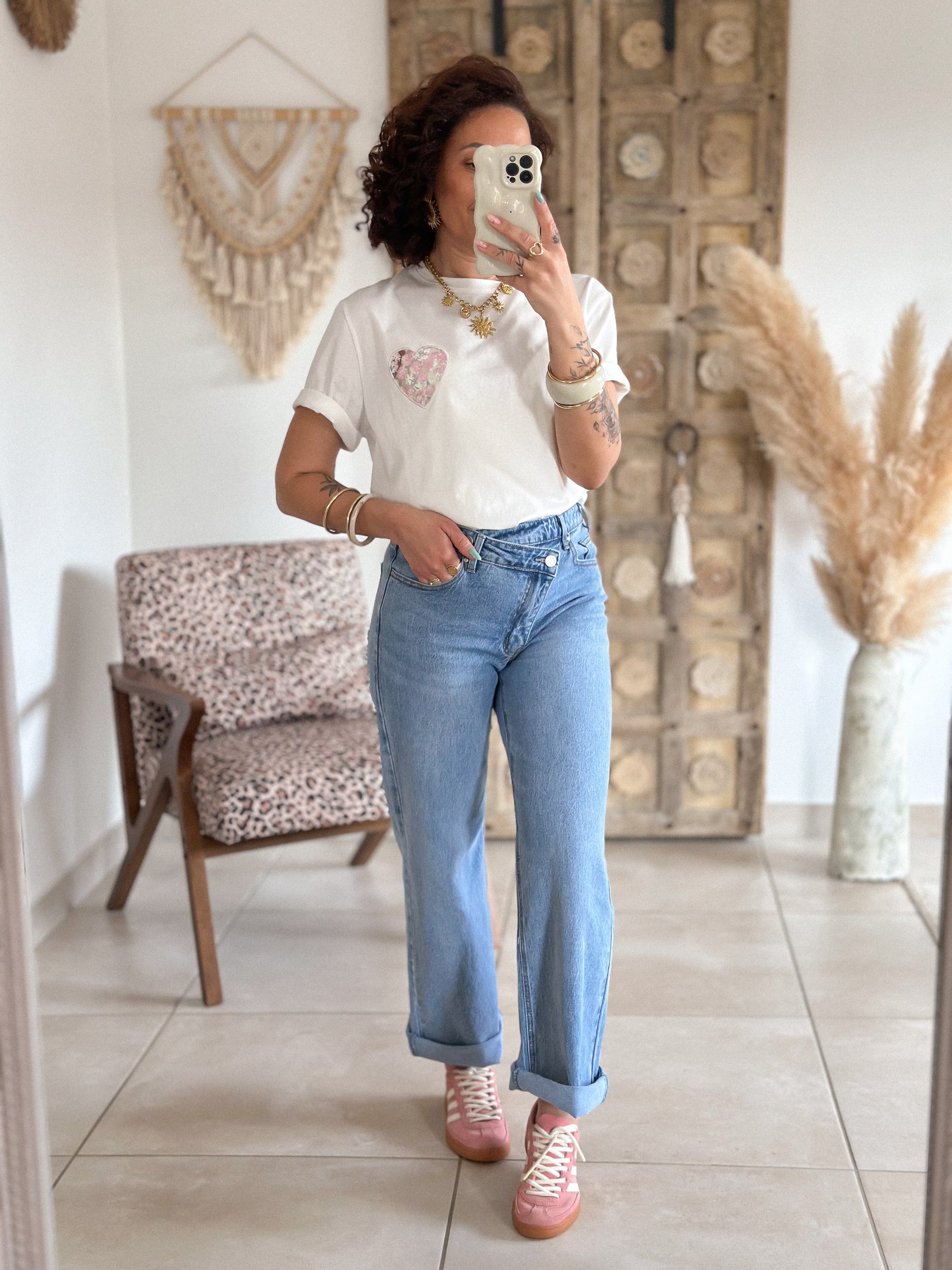 T-shirt Spring - Imprimé coeur