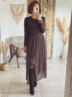 T-shirt Lina – Manches longues Marron