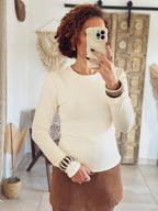 T-shirt Lina – Manches longues Écru