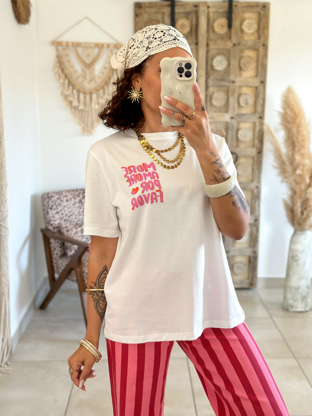 T-Shirt Amore - Blanc