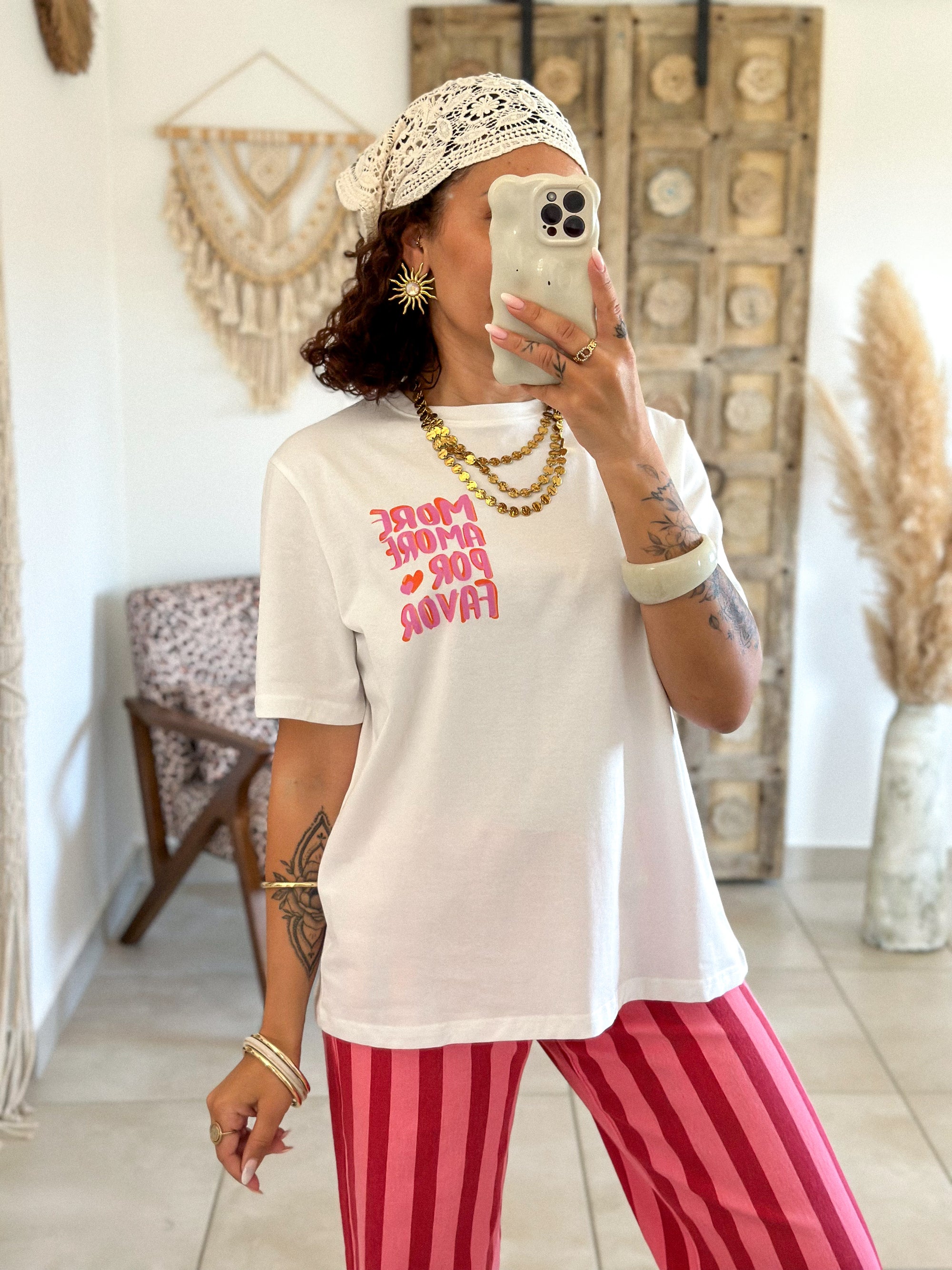 T-Shirt Amore - Blanc