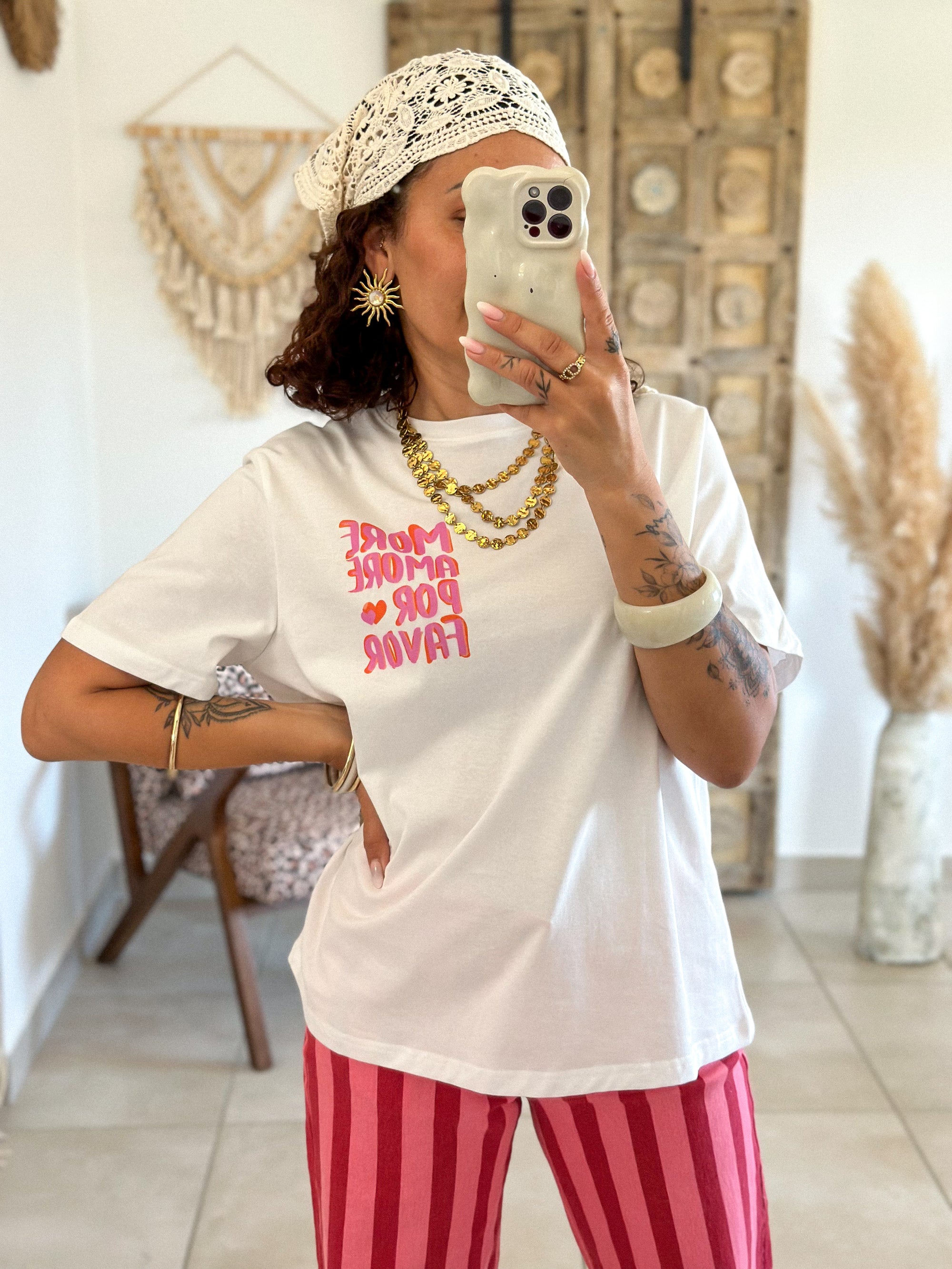 T-Shirt Amore - Blanc