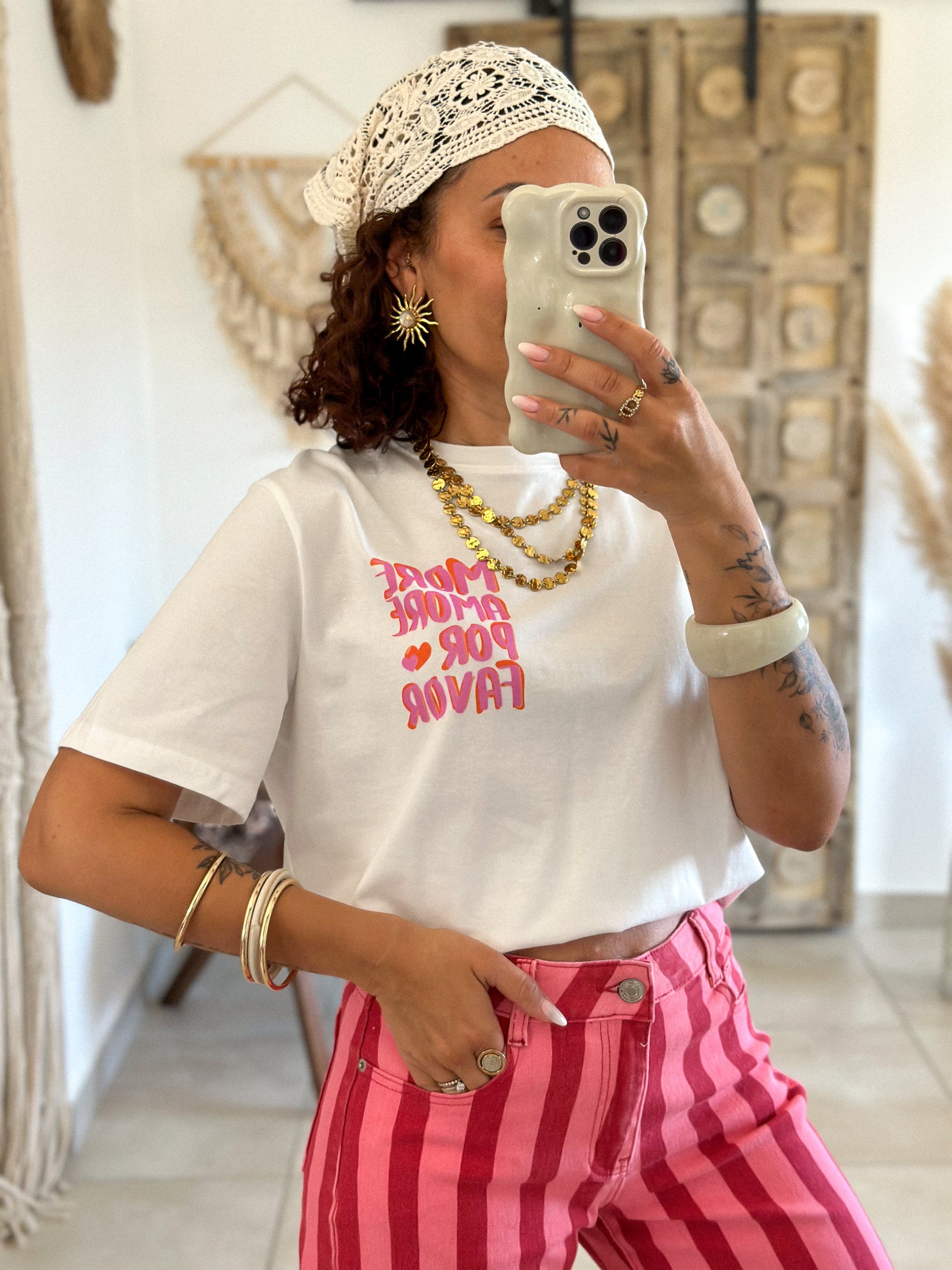 T-Shirt Amore - Blanc