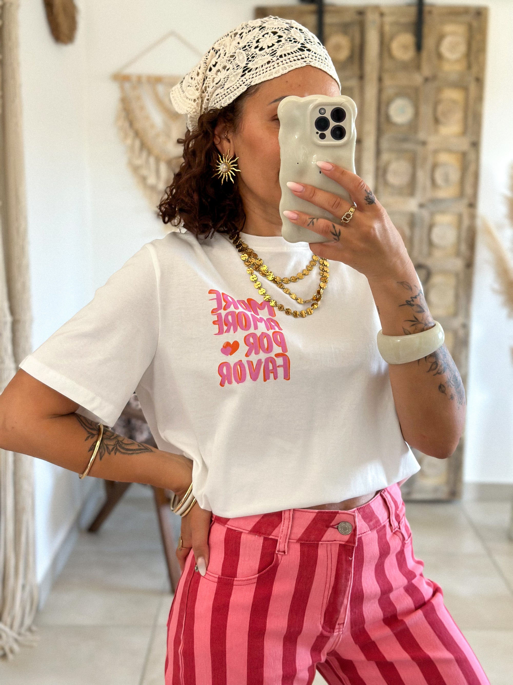 T-Shirt Amore - Blanc