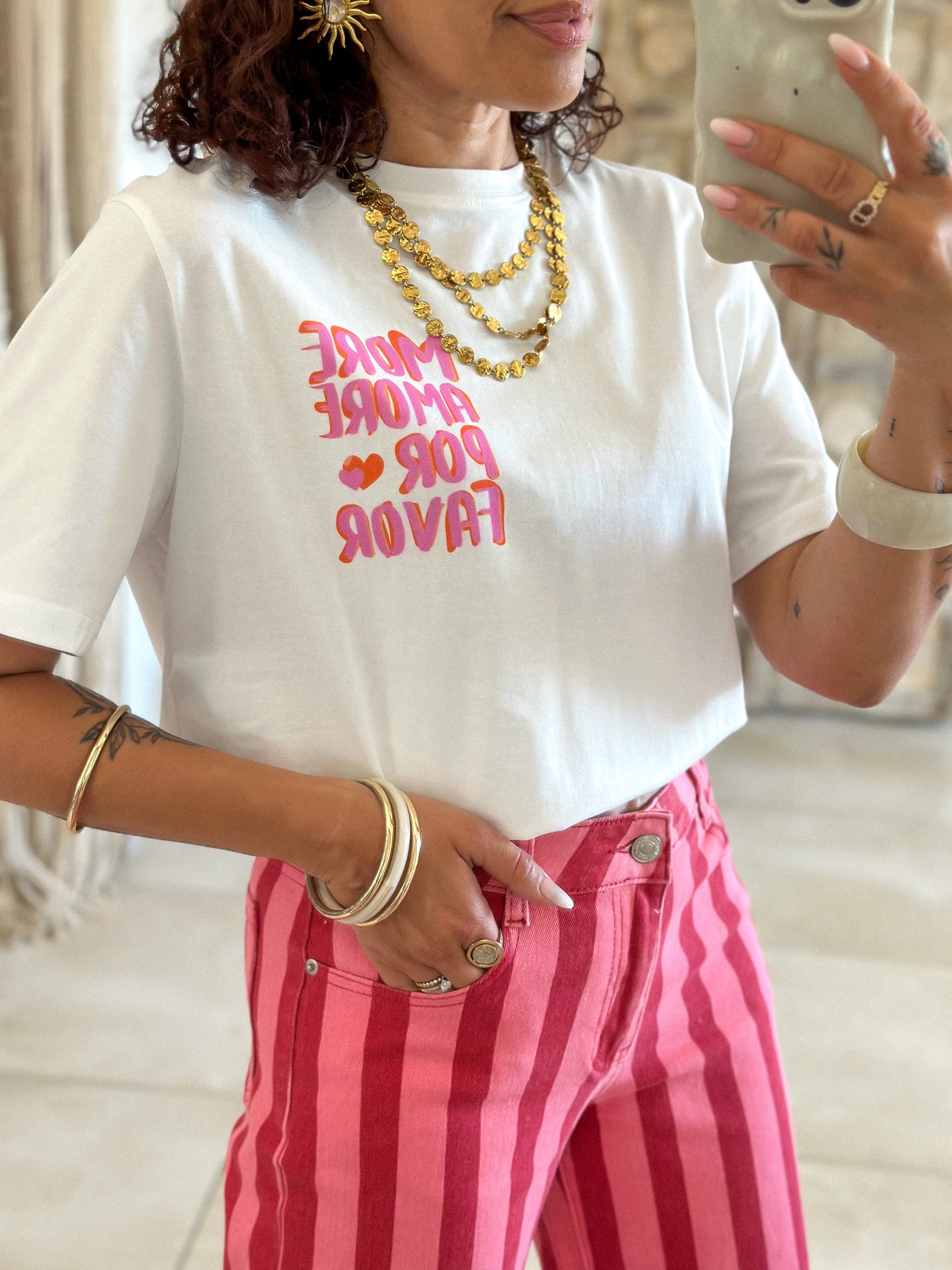 T-Shirt Amore - Blanc