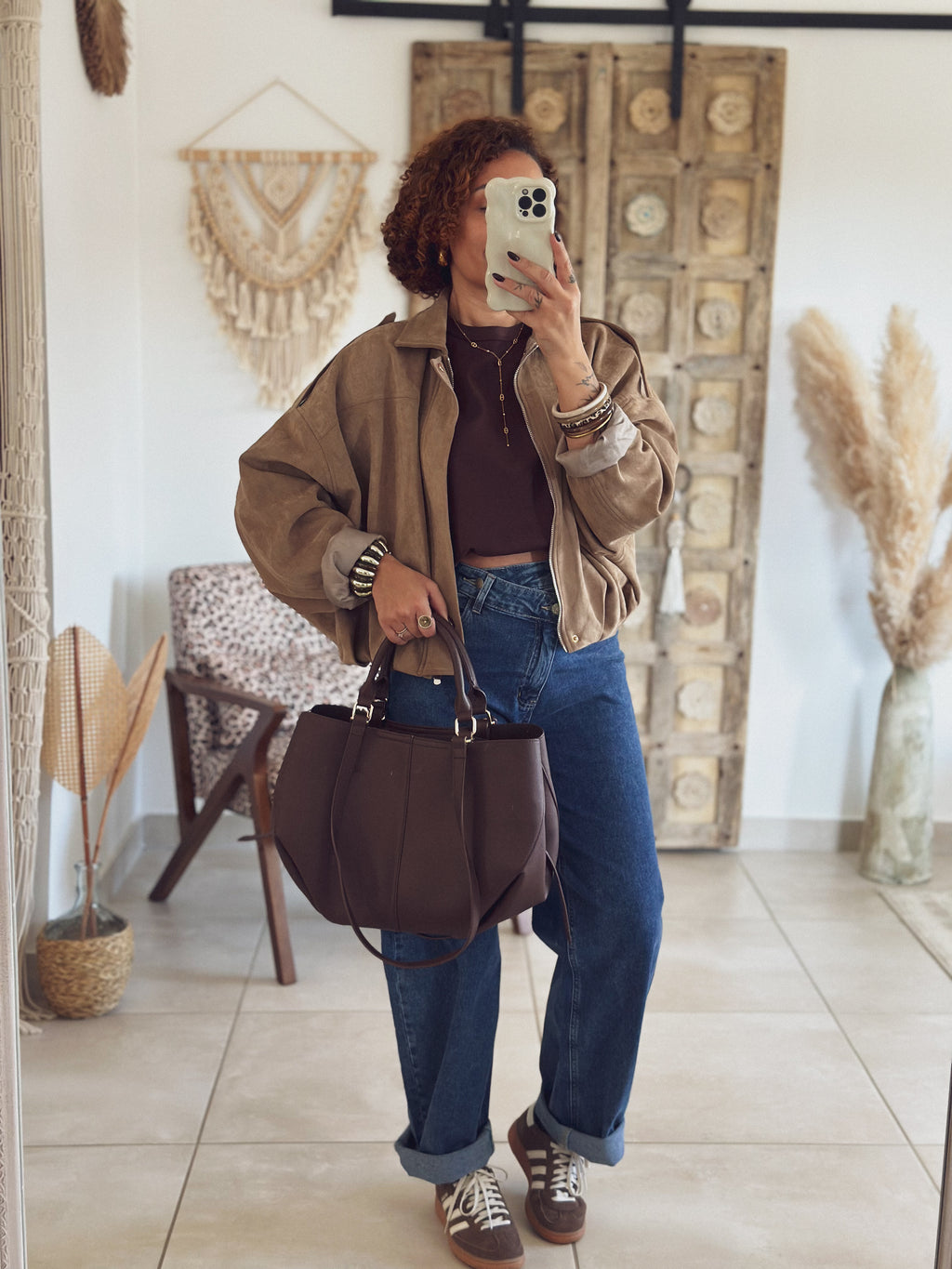 T-shirt Olivia – Manches courtes Chocolat