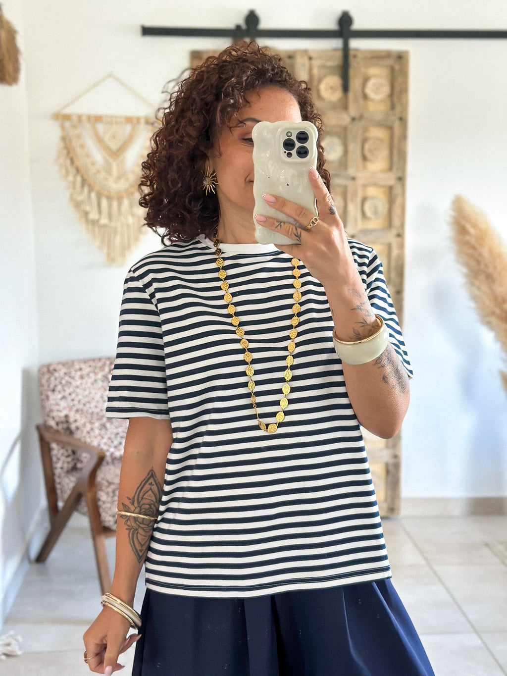 T-shirt Jody - Rayé marine