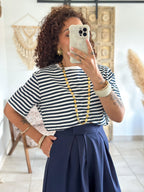 T-shirt Jody - Rayé marine
