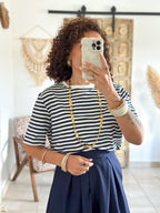 T-shirt Jody - Rayé marine