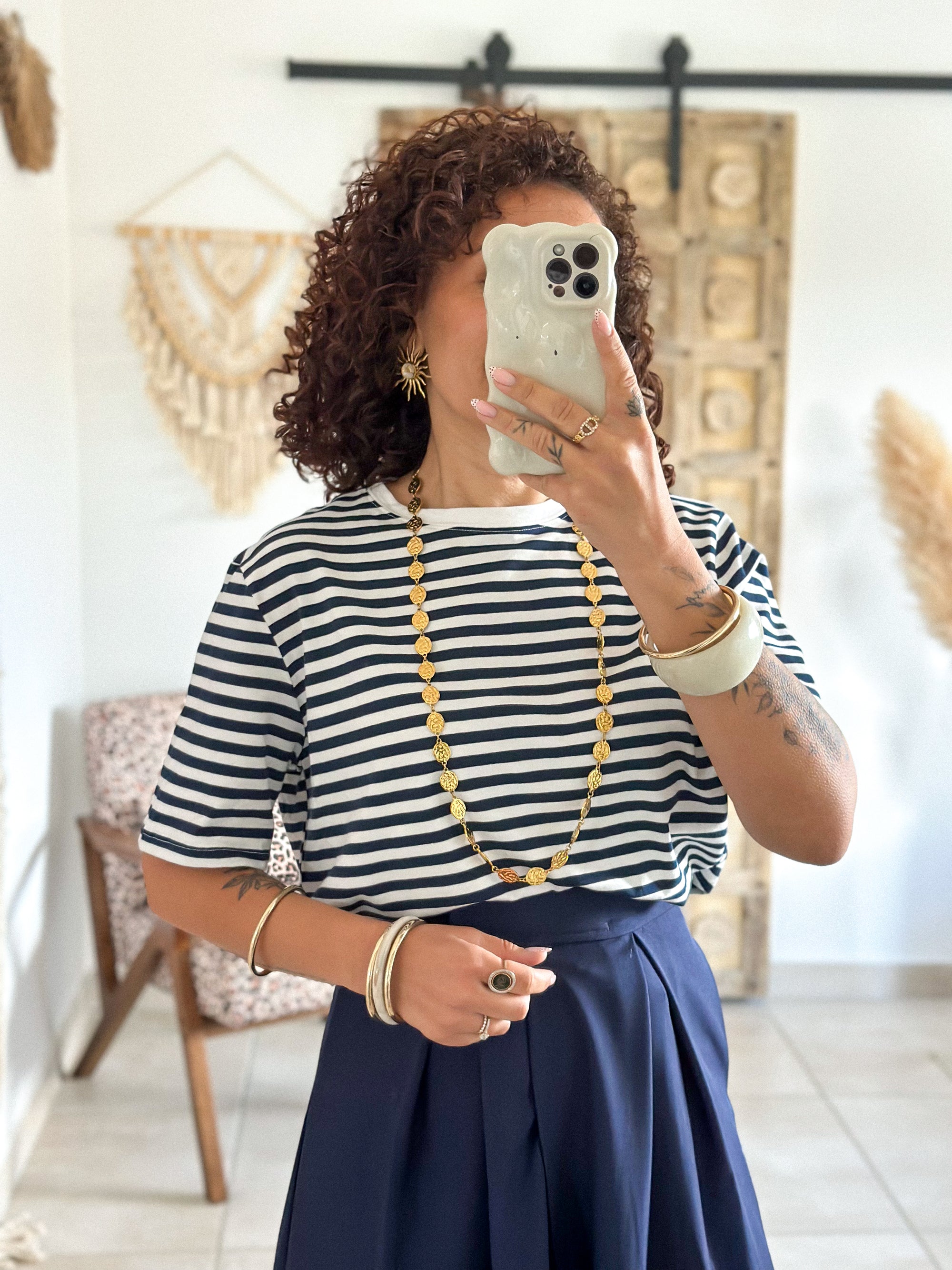 T-shirt Jody - Rayé marine