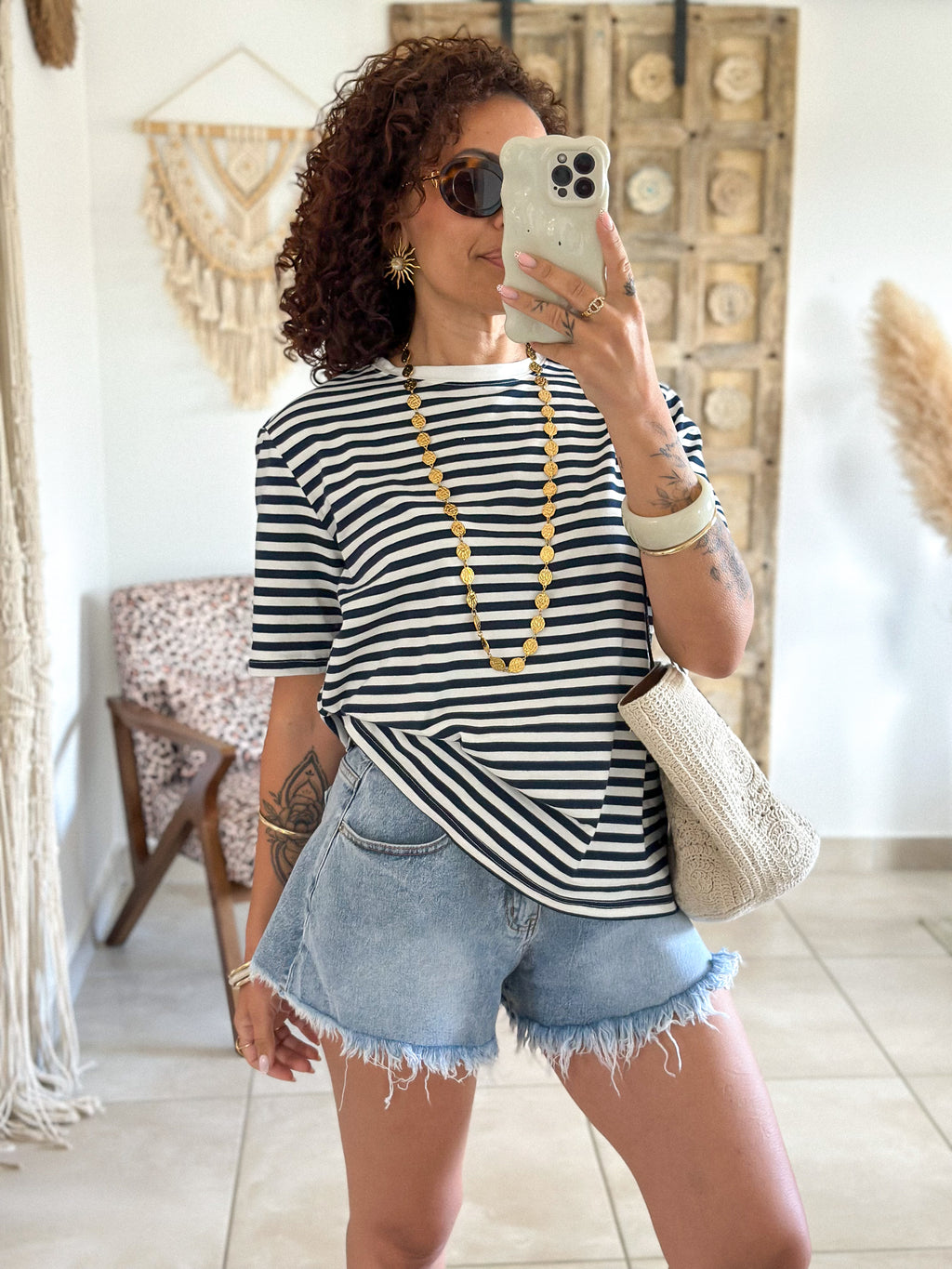 T-shirt Jody - Rayé marine